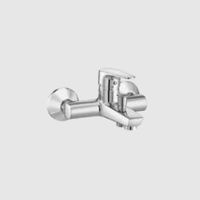 Single lever wall mixer with telephonic shower arrangement